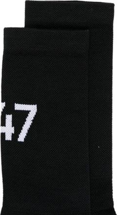 Represent Intarsia Logo Calf-Length Socks - Black