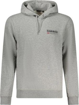 Napapijri Cotton Sweater - Heren - Hoodies - Grijs - 2XL - Katoen - Hoodies & sweatvesten