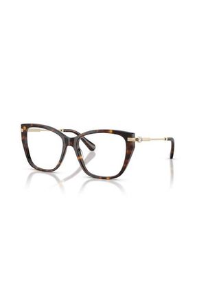 Swarovski 53mm Cat Eye optical glasses in Tortoise at Nordstrom