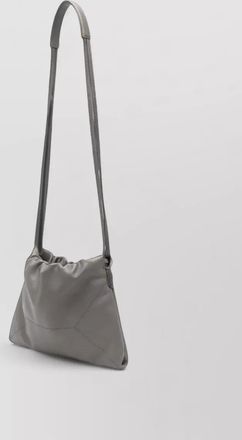 Brunello Cucinelli globe calf leather shoulder bag