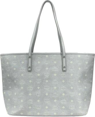 MCM Bolsa Tote con Monograma Visetos - Bags - Mujer - Gris - ONE SIZE
