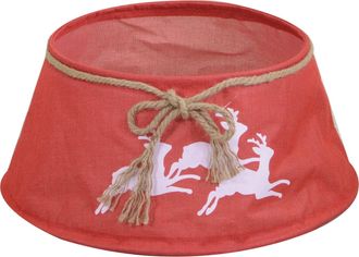 Vacchetti Vacchetti - Funda Para Base De &Aacute;rbol Plegable Reno Rojo Redondo Cm &Oslash;56h25