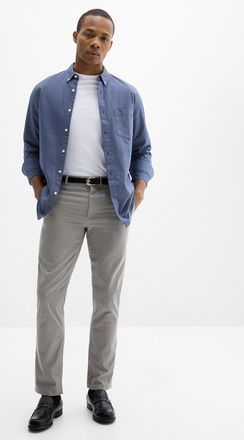 BOSS Mens Optical pattern chinos Slim fit