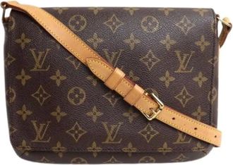 Louis Vuitton Pre-owned Cross Body Bags, female, Brown, Size: ONE SIZE Pre-owned Vintage Canvas Cross Body Bag