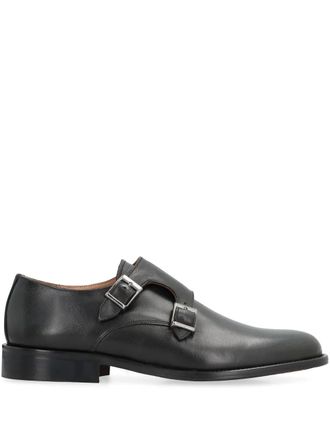 Bruno Magli double-buckle monk shoes - Black