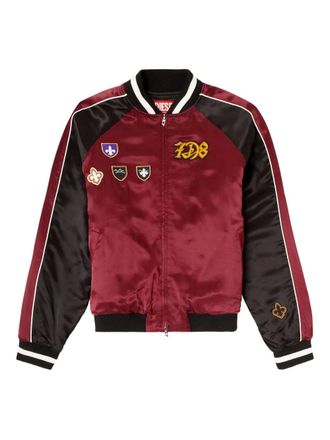 Diesel J-Foulkes-Cp appliqu&eacute;-patch jacket - Red