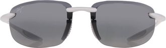 Maui Jim Hookipa Ultra Neutral Grey Wrap Unisex Sunglasses 676-17 63