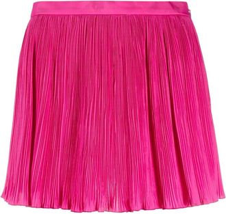 Red Valentino flared pleated shorts - women - Polyester/Cotton - 36 - Pink