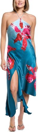 AMUR Alohi Print Midi Dress