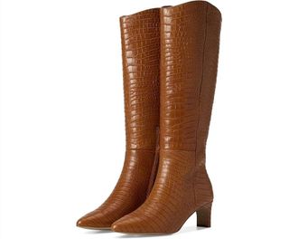 Andr&eacute; Assous Womens Waverly Boots In Cognac Croc