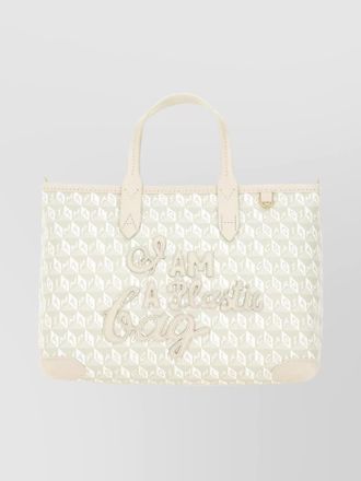 Anya Hindmarch versatile tote bag embroidered detail