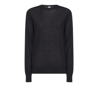 Toteme Dames, Truien, Zwart, Maat: XS Zijde