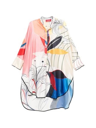 F.R.S. F. R.S. Womens Printed Silk Dress