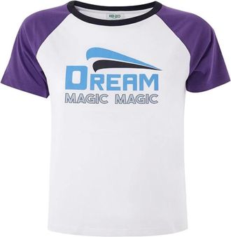 Kenzo Stijlvolle katoenen tops T-shirt - Dames - T-shirts - Veelkleurig - S - Katoen - Tops