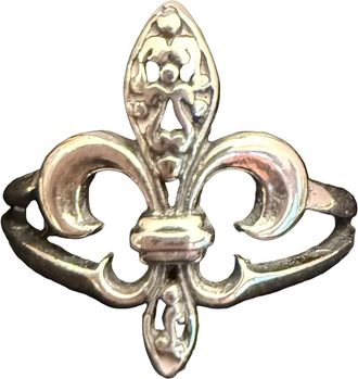 Madison New York Womens Filigree Fleur De Lis Sterling Ring In Silver
