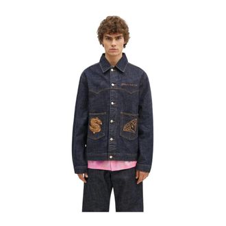 Billionaire Boys Club Diamonds & Dollars Selvedge Denim Jacket - Heren - Spijkerjassen - Blauw - M - Denim - Jassen