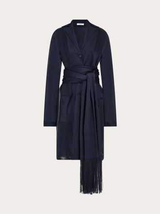 Ferragamo Women Jersey duster Blue