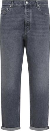 Brunello Cucinelli Uomo, Jeans, Grigio, M, new
