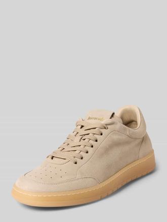 Barracuda Sneaker aus echtem Leder mit Logo-Detail in Taupe, Gr&ouml;&szlig;e 41