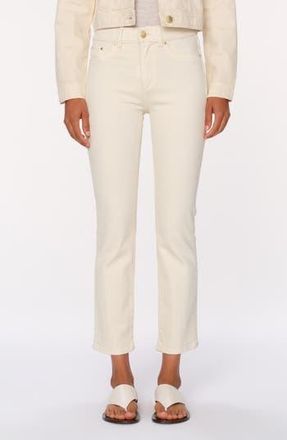 DL1961 Mara Straight Instasculpt Mid Rise Jeans in Ecru Dl Airbrushed at Nordstrom Rack, Size 29