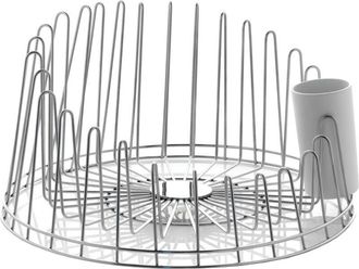 Alessi APD04 a Tempo Scolapiatti, Acciaio Inossidabile 18/10 - Alessi