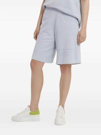 Emporio Armani Shorts met geborduurd logo - Blauw