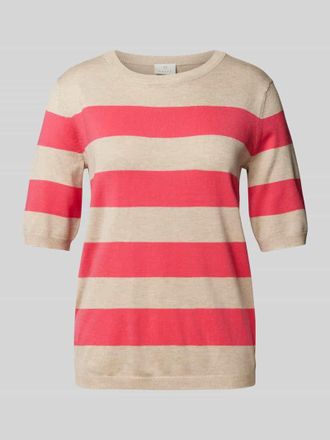 Kaffe Strickpullover mit 1/2-Arm Modell Mala in Pink, Gr&ouml;&szlig;e XS