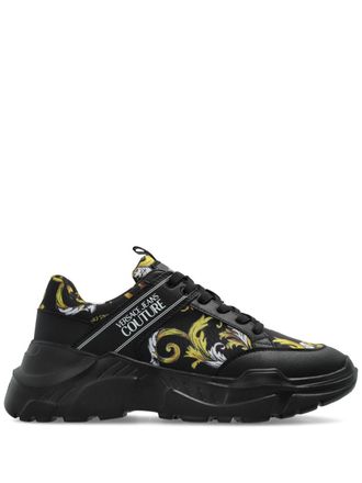 Versace Jeans Couture Speedtrack sneakers - men - Polyester/Fabric/Rubber/Calf Leather - 39 - Black