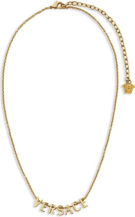 Versace Logo-lettering Necklace
