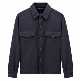 low brand Giacca Camicia in Lana Australiana - - Jackets - Uomo - Nero - L
