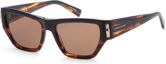 Longchamp Womens 54 mm Brown Sunglasses