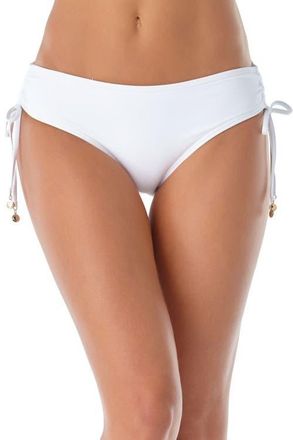Anne Cole Womens Gradient Floral Side Tie Bikini Swim Bottom in White at Nordstrom, Size X-Large