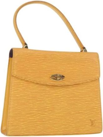Louis Vuitton Pre-owned Handbags, female, Yellow, Size: ONE SIZE Pre-owned Leather Handbag
