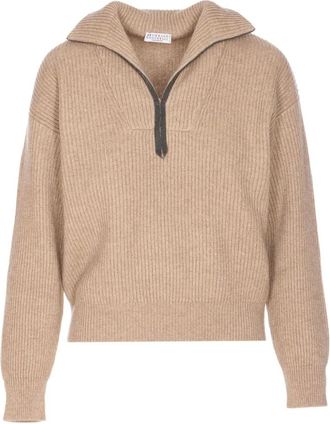 Brunello Cucinelli Mujer, Jerseys, Marrón, Talla: M