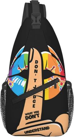 Generic Pride Rainbow Gay DonT Judge What You DonT Understand Crossbody Bag Adjustable Shoulder Bag Lightweight Crossbody Bags For Women Runner Sports