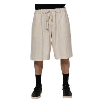 Dolce & Gabbana Long Shorts, male, White, Size: 5XL Bermuda Sweatshorts