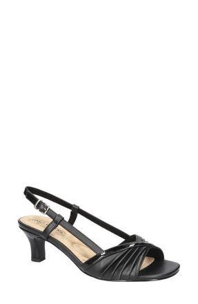 Easy Street Delite Slingback Sandal in Black-Patent at Nordstrom, Size 8.5