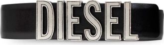 Diesel Leren Riem B-Diesel Rive - Dames - Riemen - Zwart - 80 CM - Leer - Accessoires