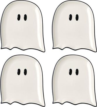 Lenox Set Of 4 Ghost Accent Plates