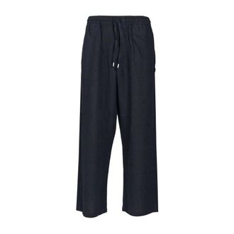 Arte Linen Trousers - male - Arte Antwerp - Wide Trousers - Blue - XL - Trousers