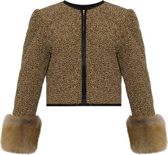 Valentino Garavani Dierenprint Jas - Dames - Zomerjassen - Bruin - XS - Jassen