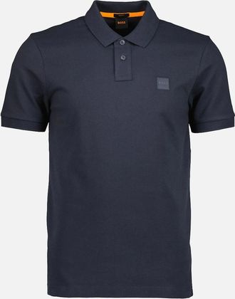 HUGO BOSS Mens Passenger Logo Patch Polo Shirt - Black - Size: 44