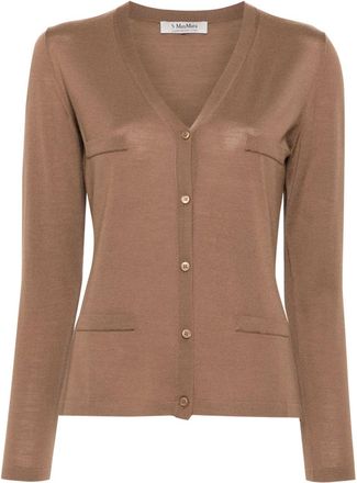 Max Mara Kenya cardigan - women - Virgin Wool - L - Brown