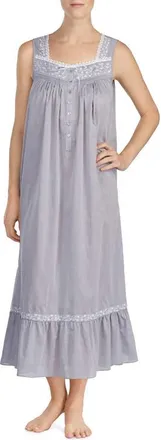 Eileen West Chambray Nightgown in Charcoal Chambray at Nordstrom, Size X-Large