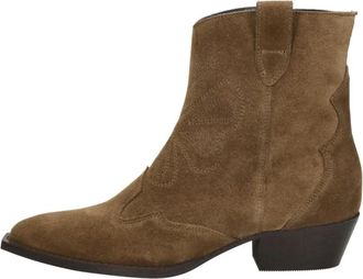 Red-Rag Enkellaarsjes Hak - Dames - Cowboylaarzen - Bruin - 38 EU - Schoenen