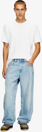 Diesel Mens T-Shirt T-Madjust-Tr White Cotton T-Shirts And Polos