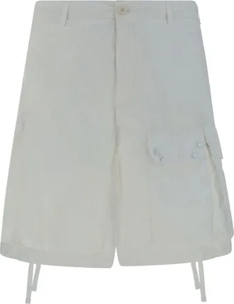 Ten c logo-appliqu&eacute; bermuda shorts - men - Polyamide/Cotton - 46 - White