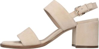 Roberto Festa Milano Assia Sandaal - Dames - Sandalen met hakken - Beige - 38 1/2 EU - Leer - Schoenen