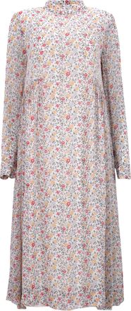 Ganni Ganni Ditsy Floral Midi Dress in Multicolor Cotton