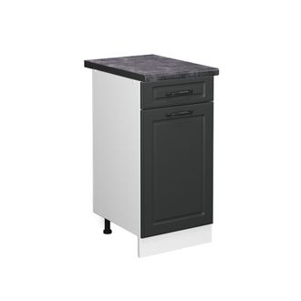 Vicco Mueble Bajo De Cocina R-line, Antracita Casa De Campo, 40 Cm, Et Antracita